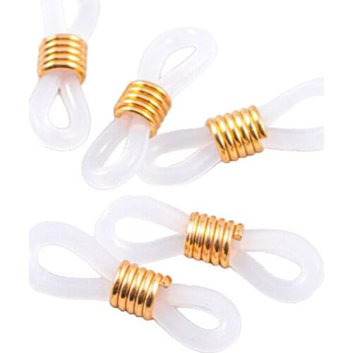50Pcs Glasses Chain Ends Loops Eyeglasses Chain Connector Holder for Sunglasses