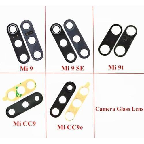 50x New Back Rear Camera Glass Lens with Sticker for Xiaomi 9 SE 9t CC9 CC9e Mi 9 SE 9T CC9 CC9e