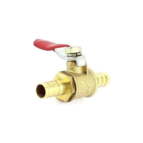 8mm 180 Degree Rotating Handle Brass Flow Shut Off Control Brass Ball Valve