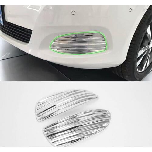 ABS car accessories Car body kits front foglight cover 2pcs For 2017 Mercedes-Benz V class
