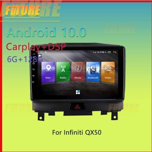 128G For Infiniti QX50 Android Car Radio Stereo 2 Din Multimedia Player GPS Navigation Touch Screen DSP Carplay DVD Head Unit