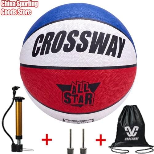 Basketball game, basketball game, moisture absorption and wear-resistant pU7 blue ball, free air pump + air needle + bag