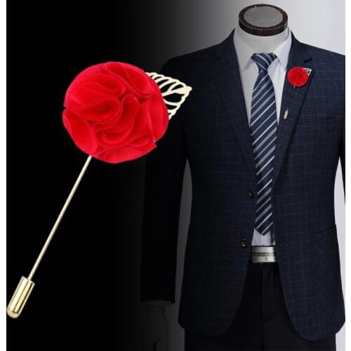 Men Women Lapel Pin Brooch Jewelry Accessories Wedding Party Shirt Jacket Coat Alloy Metal Ribbon Rose Flower Brooches Corsage