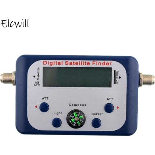 Digital Satellite Signal Finder Meter LCD Screen Display Signal Alert Buzzer Satfinder Signal Tester Strength Meter
