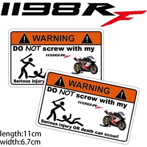 KODASKIN Motorcycle Cheap Creative Warning Sticker Decal for DUCATI 1198S-RF 1198S