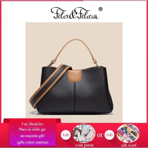 FELIX & FELICIA Fashion Shoulder Handbags For Women Casual Ladies High Quality Crossbody PU Leather Designer Tote Messenger Bag