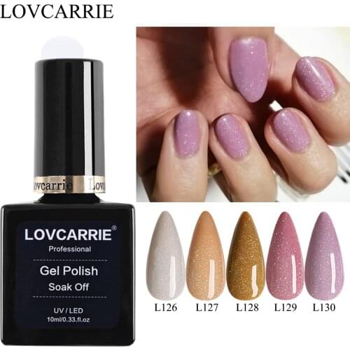LOVCARRIE Gel Nail Polish Glitter Mix 2021 New 10ML Vernis Semi permanent UV Manicure Paint Gellak Laser Lak for Nail Art Design