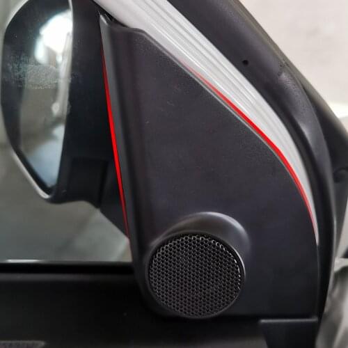 Front door tweeter speaker cover for Toyota RAV 4 2014-18 series treble audio loudspeaker lid horn shell decoration high quality