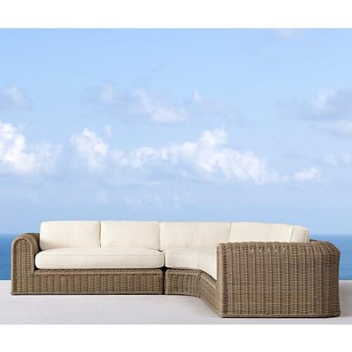Best selling lowes white resin pvc wicker outdoor patio furniture