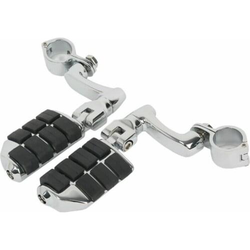 Motorcycle 1 1/4" 32mm Highway Engine Guard Foot Peg Mounts Clamps For Harley Harley Honda Suzuki New