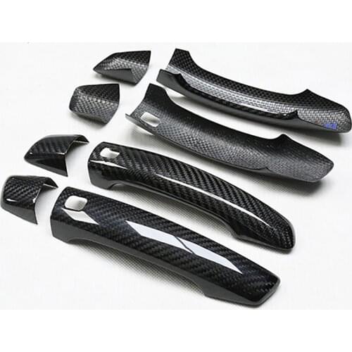For Audi A3 8V Exterior Door Handles Cover Dry Carbon Fiber Door Handle Fit audi a3 2014-2019 Car Exterior Accessories