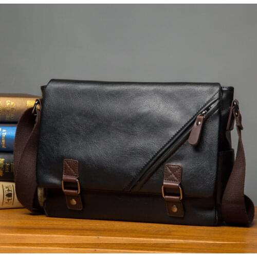 Tilorraine 2021 fashion new single shoulder bag business leisure korean style mens single crossbody leather bag messenger bags
