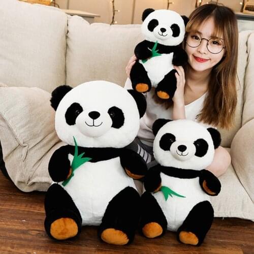 25/50cm Kawaii Panda Plush Toys Stuffed Animals Pillow Soft Cushion Room Decor Christmas Gift For Girls Plushie Doll Baby Toys