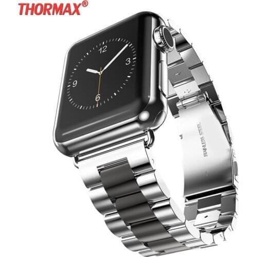 Stainless Steel strap For Apple Watch band 42mm 44mm Bracelet pulseira band for iwatch series 5 4 3 2 black gold pink 38mm 40mm