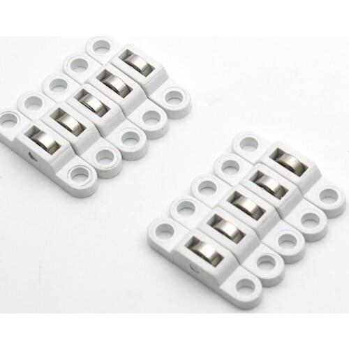 10PCS Sliding Door Roller Cabinet Copper Caster Wheel Pulley For Wardrobe Furniture Door and window accessories Width 7.5mm