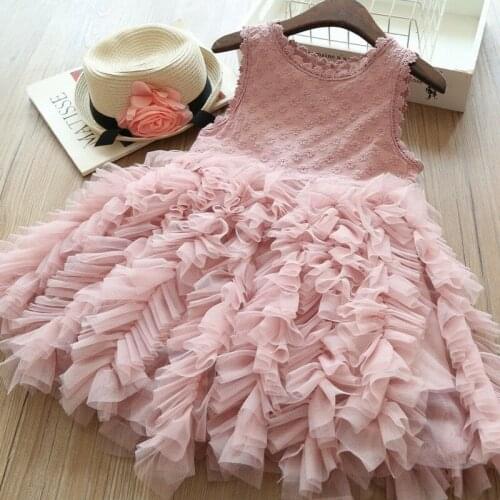 Toddler Kids Baby Girl Sleeveless Xmas Tulle Tutu Party Pageant Princess Dresses