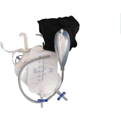 With 2 urinal bag Urinary Incontinence Urinal the Adults Urine Bag Men Elderly Male Walk Patients Urination Catheter Pants free