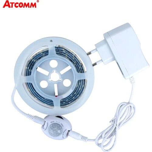 2835 LED Strip Light Motion Sensor Smart Night Light 12V IP65 Waterproof LED Diode Tape Light For Bedroom Stair Illumination
