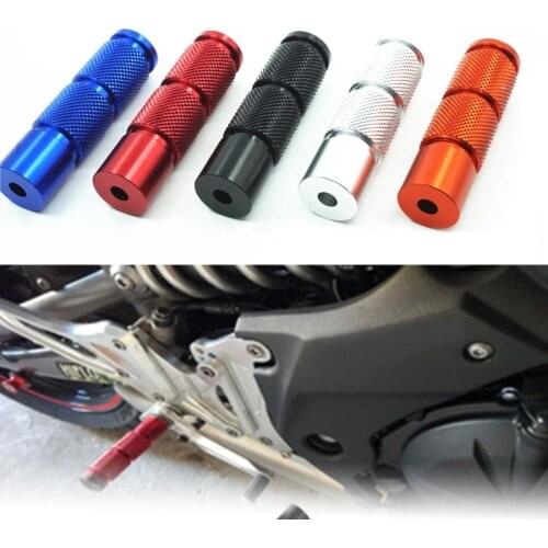 2Pcs Universal CNC Aluminum Motorcycle Bike ATV Footrests Foot Pegs Pedals For Yamaha