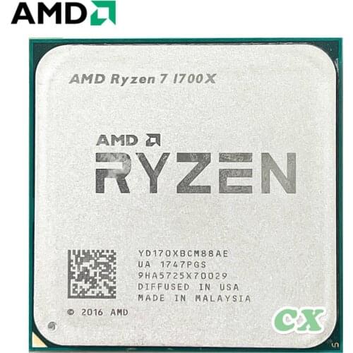 AMD Ryzen 7 1700X R7 1700X 3.4 GHz Eight-Core CPU Processor YD170XBCM88AE Socket AM4