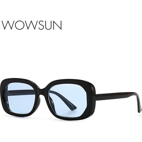 WOWSUN Small Square Sunglasses Men Women 2021 Luxury Brand Designer Brown Pink Sun Glasses Ladies Rectangle Goggles Shades UV400