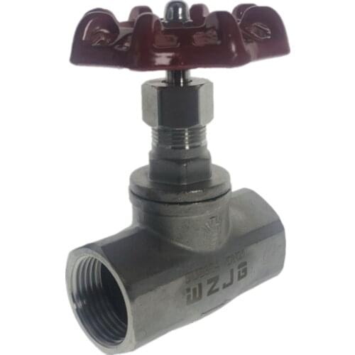 WZJG BSPT Female DN15-DN50" Globe Valve Stainless Steel SS304 CF8M Heavy Duty Max 200Psi 350 Degrees