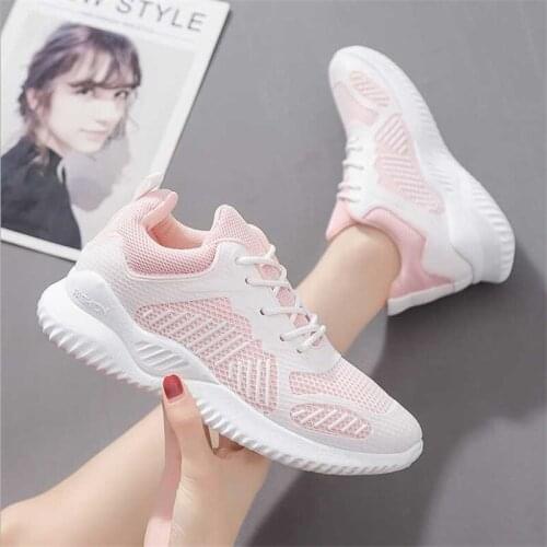 Womens Sneakers Spring Ladies Flat Shoes Casual Women Vulcanized Women 2021 Summer Light Mesh Breathable Female Running Shoes