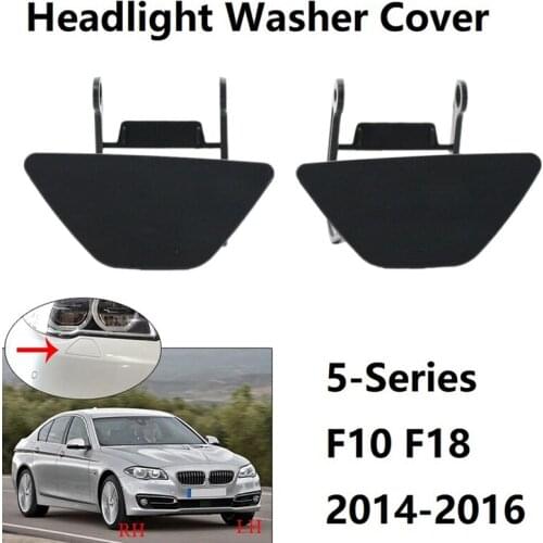 1 Pair Head Light Lamp Head Light Washer Nozzle Cover Caps for -BMW 5-Series F10 F18 2014-2016 51117332683 51117332684