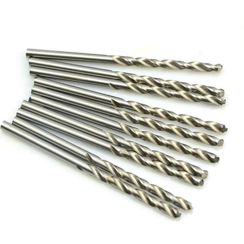 10pcs Manual Straight Shank Twist drill 0.5mm-2.5mm