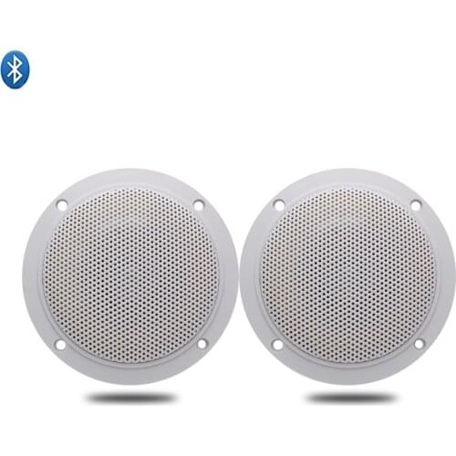 160W 4 Inch Marine Bluetooth Waterproof Speakers Boat Motorcycle Car Audio Stereo Sound System For SPA Room UTV ATV Golf Cart
