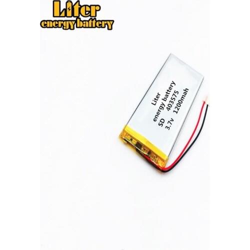 3.7V 1200mAh 403575 Lithium Polymer Li-Po li ion Rechargeable Battery cells For Mp3 MP4 MP5 GPS