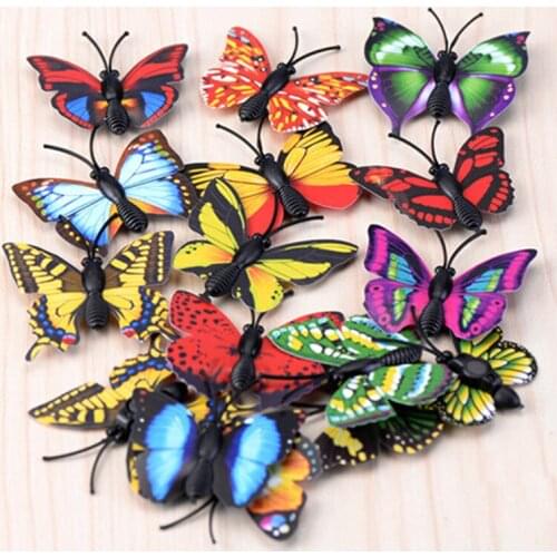 4X Butterfly Miniature Fairy Garden Ornament Plant Pot Craft Dollhouse Decor DIY