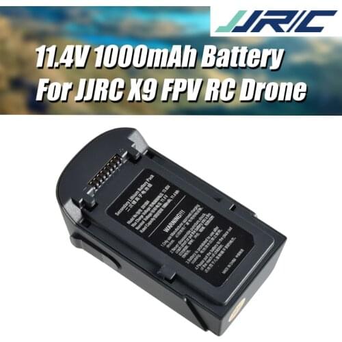 New Original JJRC 11.4V 1000mAh LiPo Battery for JJRC X9 Heron WiFi FPV With HD 1080P Camera GPS Brushless RC Quadcopter Drone