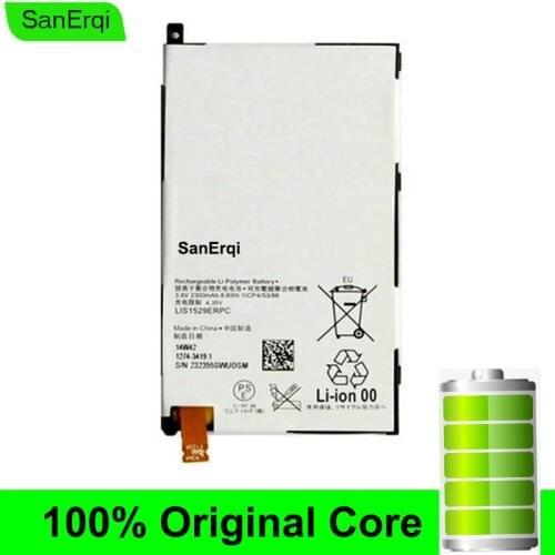 SanErqi 10PCS/ LOT LIS1529ERPC Battery For Sony Xperia Z1 Compact mini Z1c D5503 M51w 2300mAh Battery