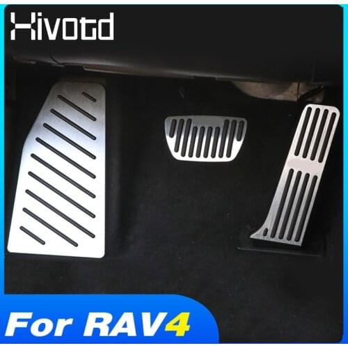 For Toyota Rav4 2019 2020 Accessories Car Accelerator Pedal Footrest Pads Cover Interior Brake Rest Pedal Modification Non-Slip