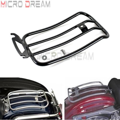 Steel Motorcycles 11" x 7" Solo Seat Luggage Rack For Harley Touring Road King Street Glide Road Glide Ultra Limite 1997-2015