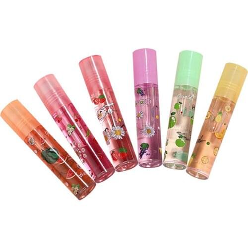 Colorless Lip gloss Clear Oil Sexy Cute Fruit Lip Balm Liquid Lipstick Waterproof Moisturizing Plumper lip Oil Women Lip Gloss