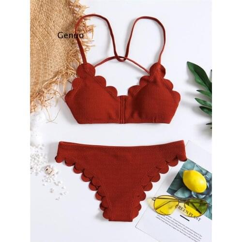 Brazilian Flower Bikini Mujer Micro Push Up Padded Bra Swimsuit Female Strappy High Cut Bathing Suit Thong Swimwear Biquini