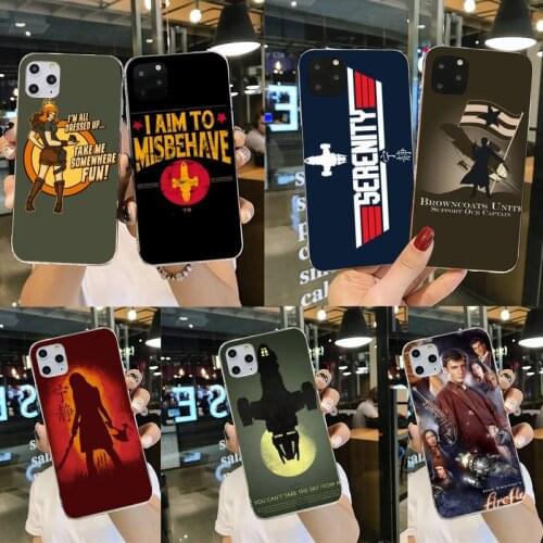 Design firefly tv show poster Customer High Quality Phone Case for iPhone 11 pro XS MAX 8 7 6 6S Plus X 5S SE 2020 XR cover