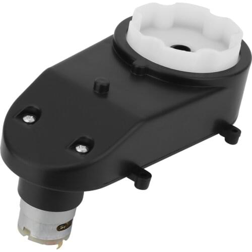 RS380 Worm Gearbox Black Universal Children Electric Car Gearbox with Motor Kids Car Reducer Gearbox 6V5000 12V5000 12V5600Rpm