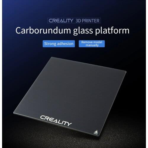 CREALITY 3D Hotbed Glass Carborundum Glass Platform 235*235MM Build Surface Glass Plate For Ender-3/3Pro/ V2 Heat Bed