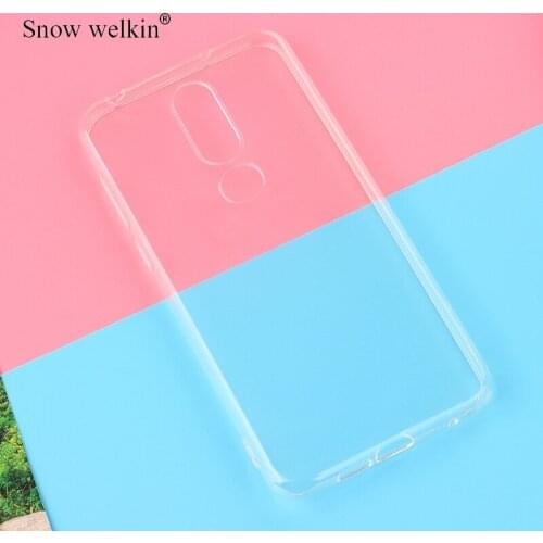 For Nokia 6.1 / 6 2018 Transparent Silicone Soft TPU Ultra Thin Phone Case For Nokia 6.1 Plus / X6 5.8 inch Cases Back Cover