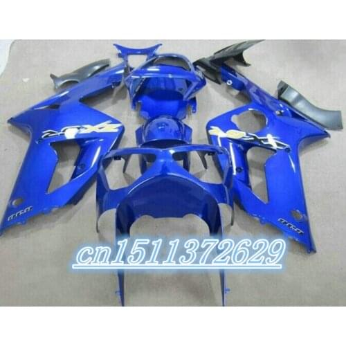 Dor-TOP Quality all blue full Fairing for KAWASAKI Ninja ZX6R 03 04 ZX6R 2003 2004 ZX 6R ZX-6R 636 2003-2004 D