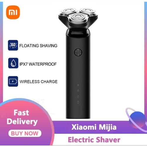 Xiaomi Mijia Electric Shaver S1 Razor for Men Shaving Beard Machine Dry Wet Beard Trimmer Washable 3 Head Dual Blades Shavers