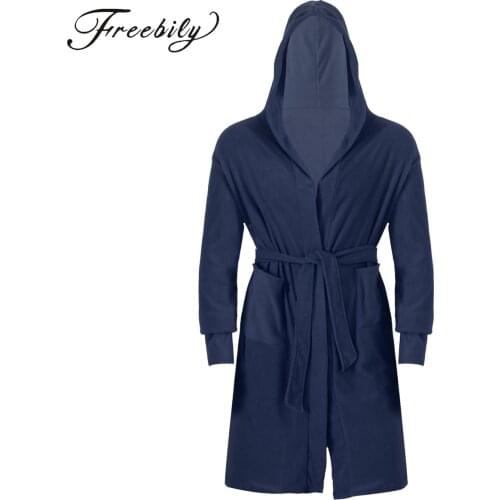 Мужские теплые халаты Freebily China At AliExpress