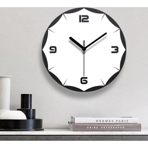 Geometric 3D Wall Clocks Watch Round Acrylic Living Room Kitchen Hanging Clock Ornaments Fashion Silent Clock Home Decoration