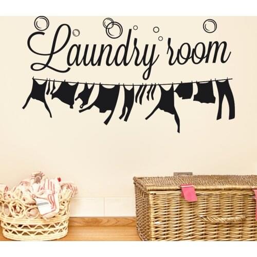Wall Sticker Laundry Room Home Decor Art Mural Hearts Removable Wall Stickers Door House Decoration Accessories #P3