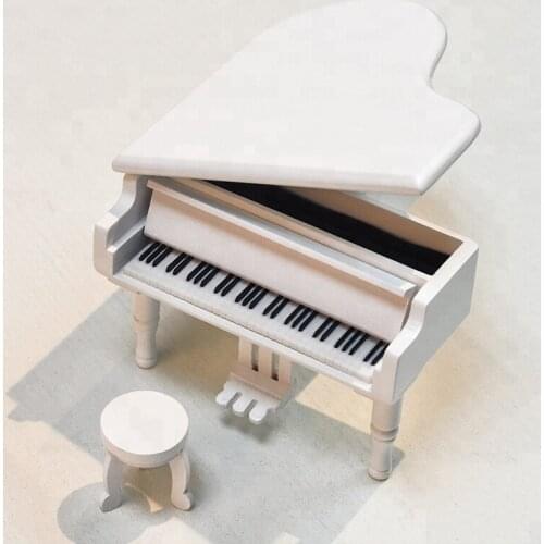 New Arrival Metal Pedal Clockwork Piano Valentines Day Gift Stylish and Elegant Jewelry Mechanical Structure Music Box