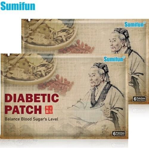 Sumifun 12pcs Diabetic Patch Medical Herbal Plaster Stabilizes K05101 Blood Sugar Level Reduce Glucose Content Balance Stick
