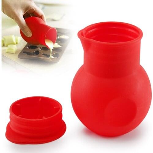 Practical Silicone Chocolate Melting Pot Mould Milk Baking Pouring Macaron Chocolate 301-0282